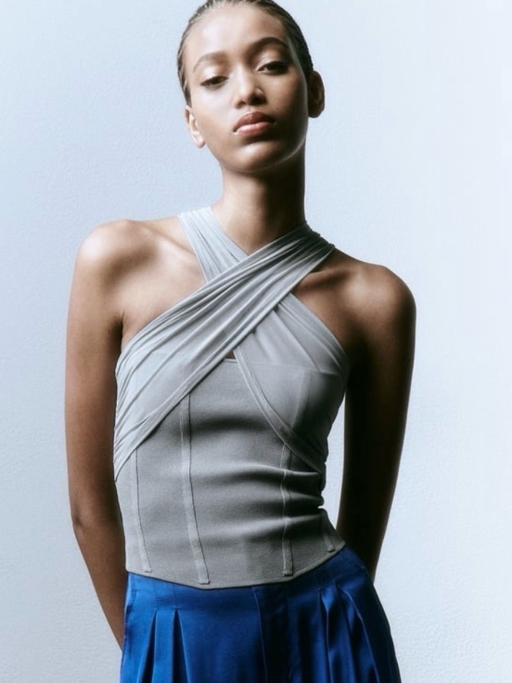 Zara | Tops | Zara Knit Tulle Corset
Top